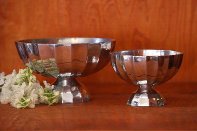 Silver stripe bowl